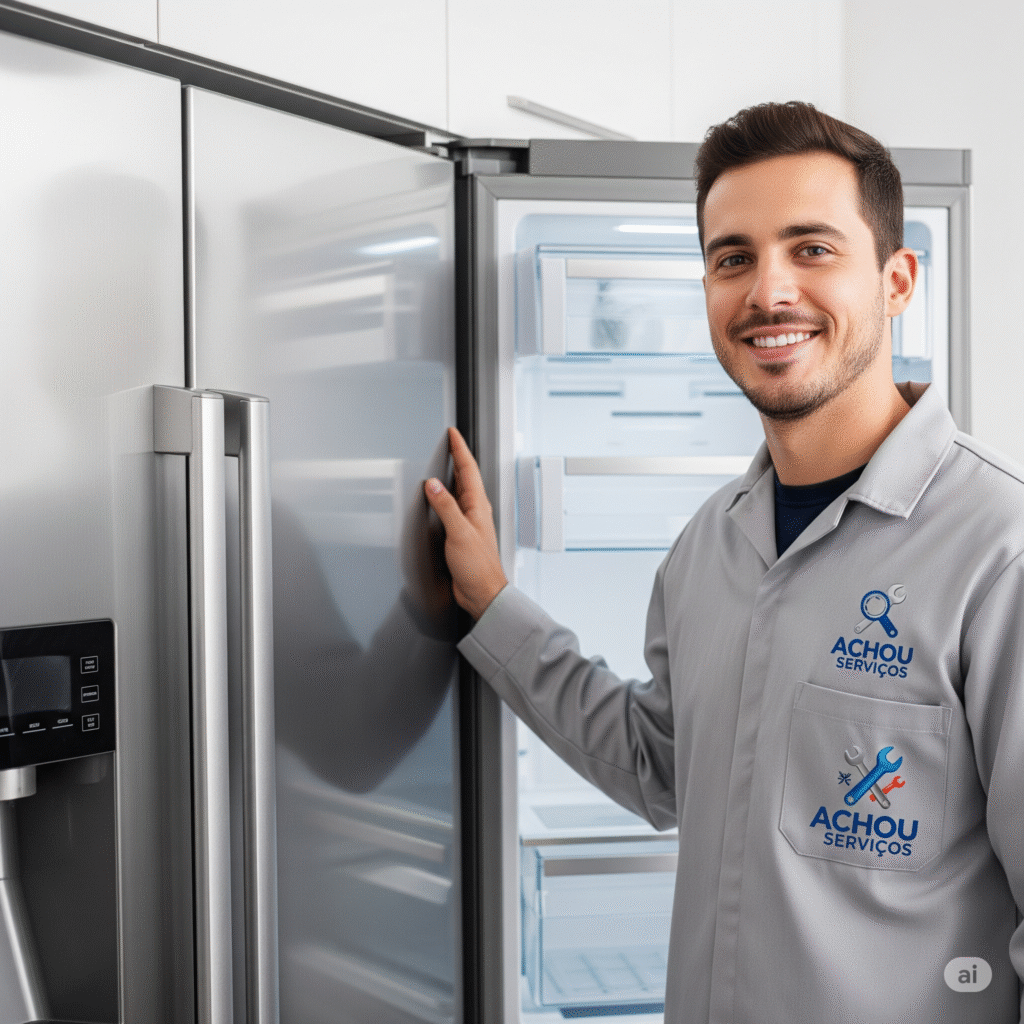 Técnico de reparo de geladeira localizado em Nova Iguaçu RJ.